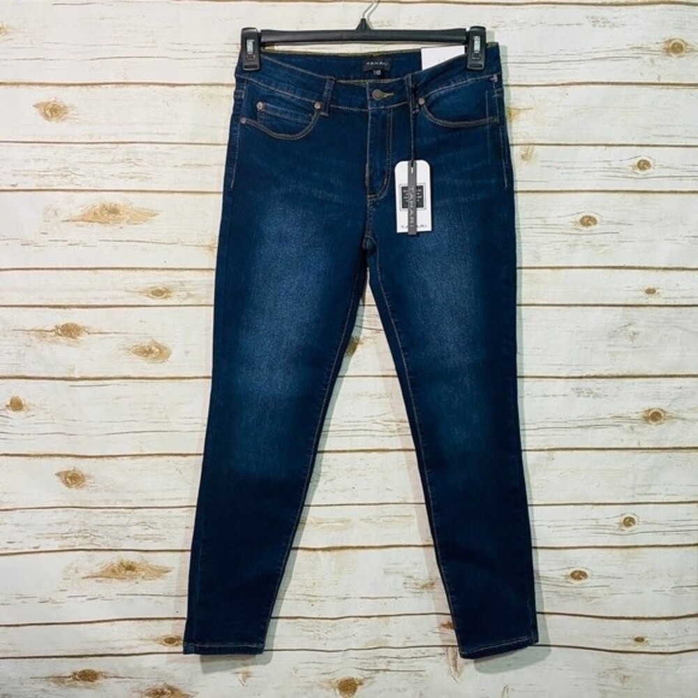 Tahari Women's Classic Skinny‎ Rayon Denim Blue Jeans Size 6/28